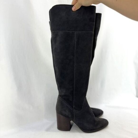 Steve Madden Womens Dark Gray Saudy Suede Over-the-Knee Boots Size 10M - Picture 2 of 10